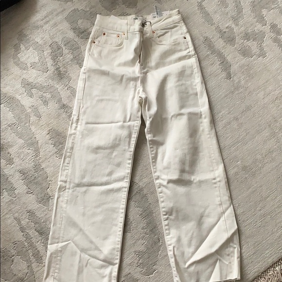 Zara White Jeans - size 36 - NWT - Picture 2 of 3
